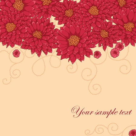 Floral seamless pattern with hand drawn flowersのイラスト素材