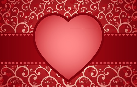 Romantic seamless card or frame with place for textのイラスト素材