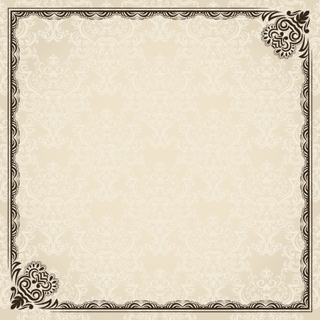 Vintage frame. Could be used for invitation, certificate or diplomaのイラスト素材