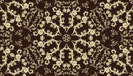 Seamless wallpaper in retro style. Elegant