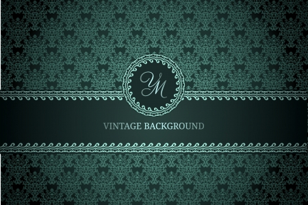 Vintage background on dark gradient background のイラスト素材