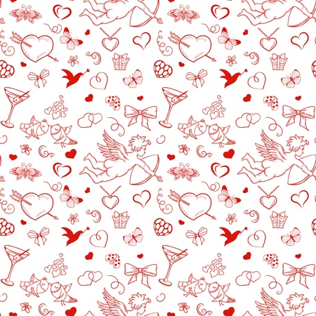 Seamless pattern for valentineのイラスト素材
