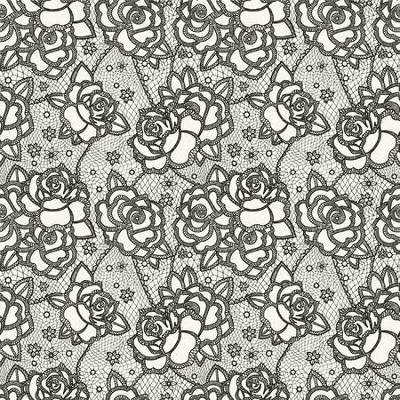 Seamless pattern stylized like lacesのイラスト素材