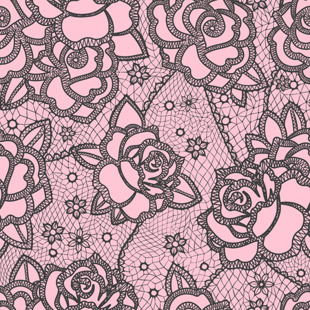 Seamless pattern stylized like lacesのイラスト素材