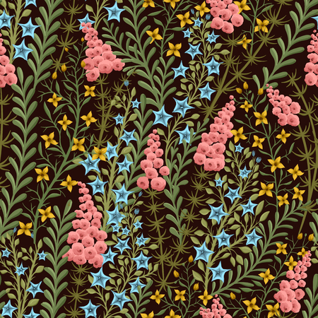 Seamless pattern with small flowersのイラスト素材