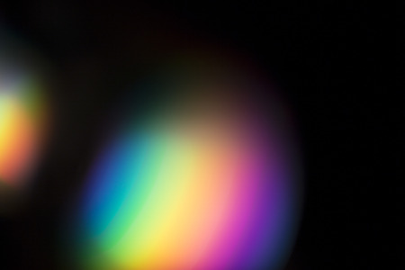 Dark overlay background of blue LED lights with bokeh effect. Includes copy space.の写真素材