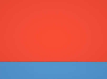 Abstract pastel red and blue retro background, horizontally divided. Copy space for design and decoration.の写真素材