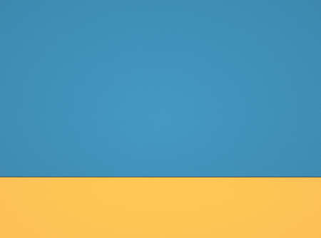 Abstract textured horizontally divided bi-color retro background. Copy space for design and...