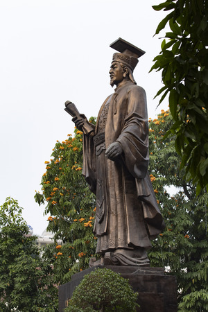 Statue of Ho Chi Min in Hanoiの写真素材