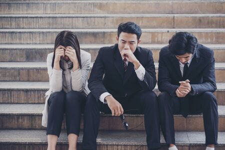 Covid 19 business failures crisis laid off due to  unemployed Jobless People Crisis who Recession,...