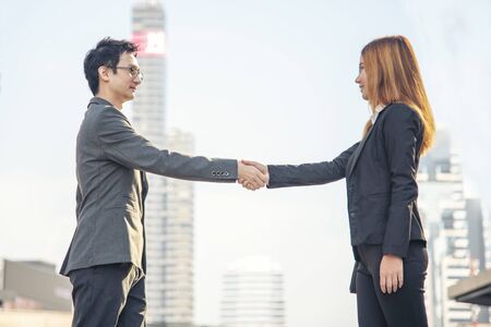 Partner Business Trust Teamwork Partnership. Industry contractor fist bump dealing mission business. Mission team meeting group of People Fist bump Hands together. Business trust teamwork Conceptの写真素材