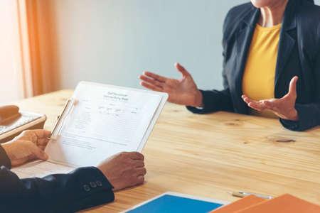 Job applicants having an interview with Human resource manager jobs interview with confident...