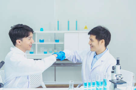 Scientist covid-19 virus antibody research laboratory research experiment biotech cultivate vaccine...