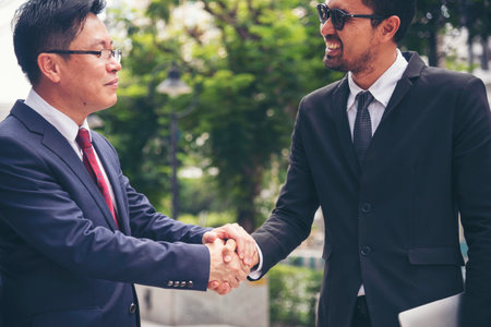 Partner Business Trust Teamwork Partnership. Industry contractor fist bump dealing mission business. Mission team meeting group of People Fist bump Hands together. Business trust teamwork Conceptの写真素材