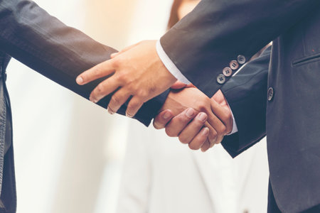 Habits of Leaders Who Inspire Loyal Businessman with Loyalty.Leaders still excel at remarkable loyalty customer help collaboration teams dependable  true value customer.  Loyalty Leadership Conceptの写真素材