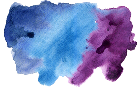 abstract watercolor on white background gouache color splashing in the paper hand drawの写真素材