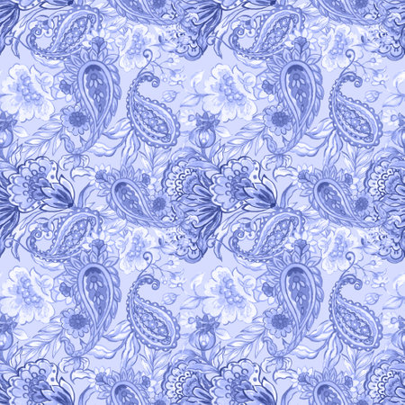 Ethnic style motif traditional ornament paisley motif folk chinoiseries damask flowers for clothing wallpapers and gift cards abstract vintageの写真素材