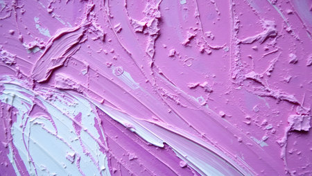 Pink oil paint texture on canvas. Abstract art background. Close up.の素材