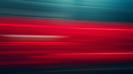 Abstract background with red and blue speed lines. Motion blur effect.の素材