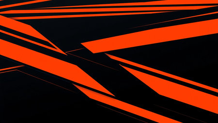 Abstract orange and black background. 3d rendering, 3d illustration.の素材