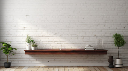This elegant and thoughtfully curated space represents the epitome of contemporary minimalism, where form and function harmonize seamlessly. generative ai illustrationの素材