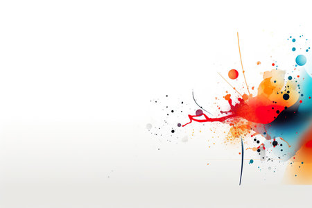 Abstract colorful watercolor background with space for your text. Vector illustration.の素材