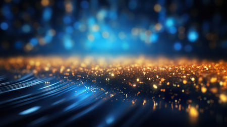 Abstract futuristic wallpaper illustration Data transfer technology concept. generative ai illustrationの素材