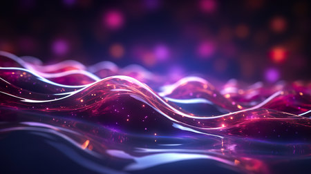 Abstract futuristic wallpaper illustration Data transfer technology concept. generative ai illustrationの素材