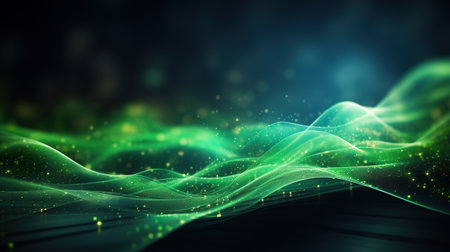 Abstract futuristic wallpaper illustration Data transfer technology concept. generative ai illustrationの素材