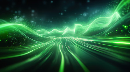 Abstract futuristic wallpaper illustration Data transfer technology concept. generative ai illustrationの素材