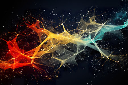 abstract background functions of complex networks. generative aiの素材