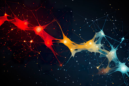 abstract background functions of complex networks. generative aiの素材