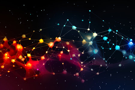abstract background functions of complex networks. generative aiの素材