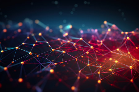 abstract background functions of complex networks. generative aiの素材