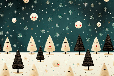 christmas and winter season simple patterns background. generative aiの素材