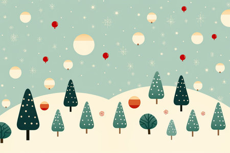 christmas and winter season simple patterns background. generative aiの素材
