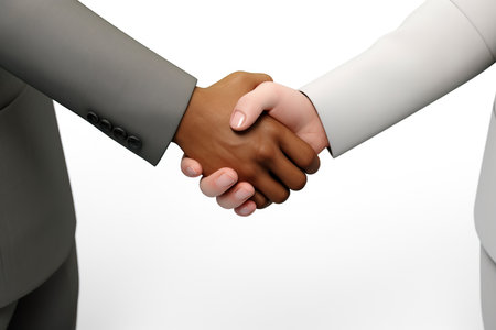 businessman shaking hands. generative aiの素材
