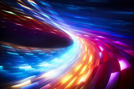 abstract background neon lights speed. generative aiの素材