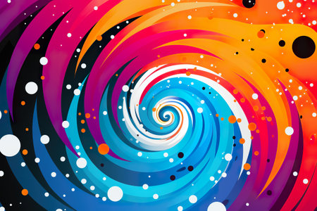 spiral pattern with in the style of surrealistic dreams. generative aiの素材