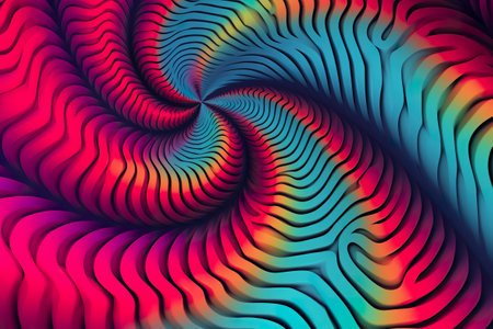 spiral pattern with in the style of surrealistic dreams. generative aiの素材