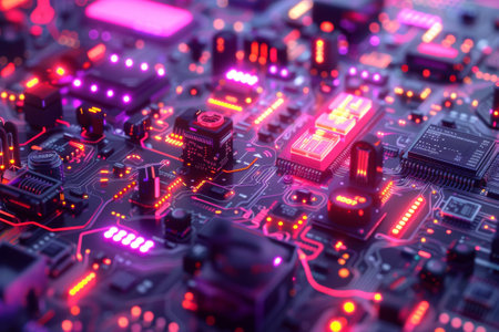 A high-resolution image of a Cyber abstract backgroundsの素材