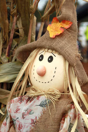 Close up of scarecrowの写真素材