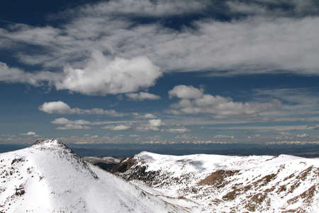 Top of the mountain at Pike's Peak in Colorado.の写真素材