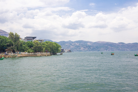 scenery at the lakeの写真素材