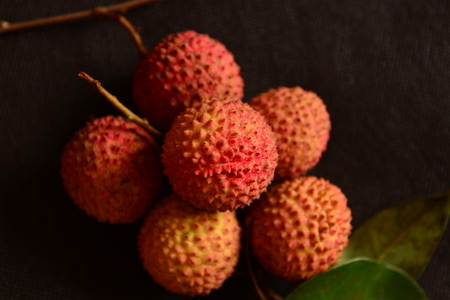 Close up of lycheeの写真素材