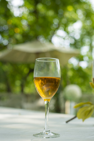 A glass of champagneの写真素材