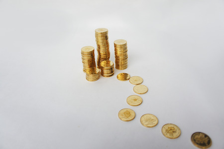 Gold coinsの写真素材
