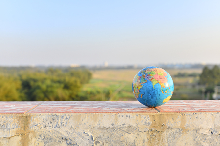 Model of planet Earthの写真素材