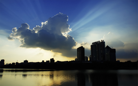 Clouds in the skyのeditorial素材