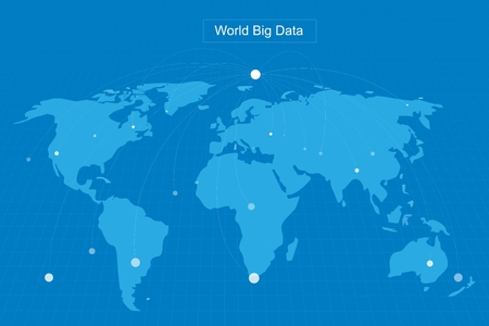 World big data backgroundのイラスト素材
